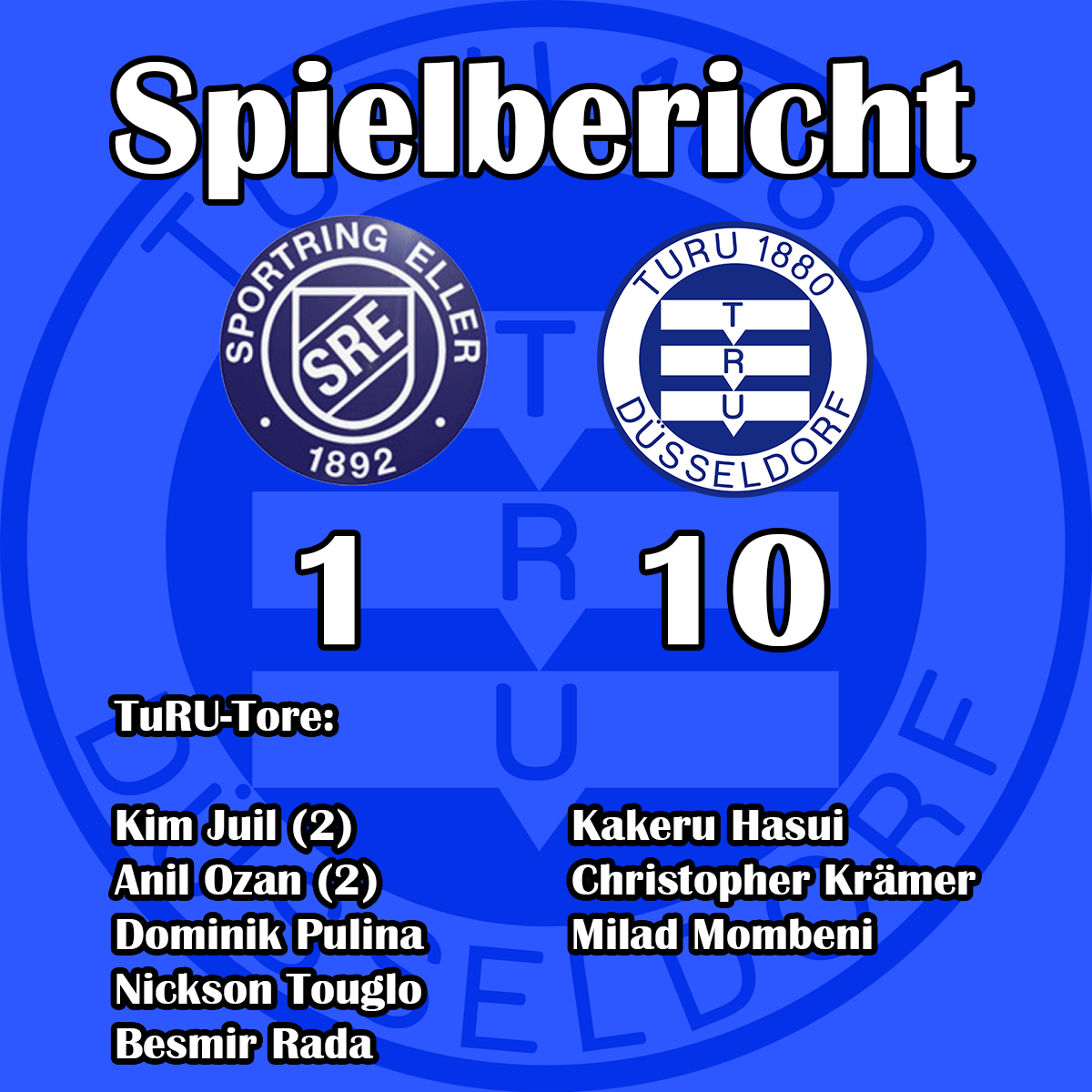 1:10 Testspiel-Sieg in Eller